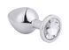 Анальная&nbsp;пробка Silver&nbsp;Metal Diamond, M