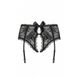 Пояс для панчіх чорний Obsessive Behindy garter belt black L/XL