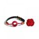 Кляп троянда із силікону та італійської шкіри Rose Ball Gag UPKO