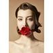 Кляп троянда із силікону та італійської шкіри Rose Ball Gag UPKO