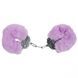 Наручники металл с мехом Plush handcuffs, фиолетовые