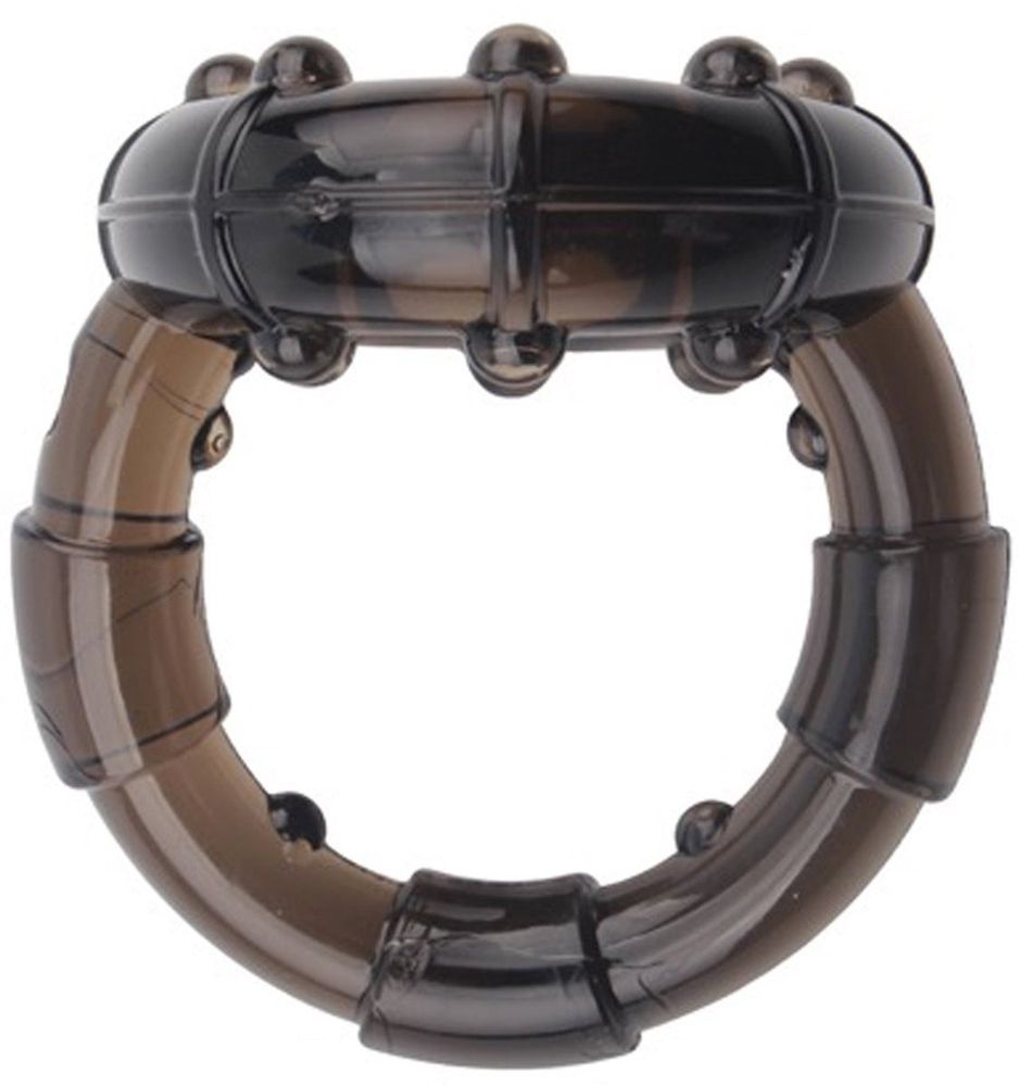 Ерекційне&nbsp;кільце&nbsp;Chisa GK&nbsp;Power&nbsp;Dual Enhancement Ring з рельєфною поверхнею, чорне