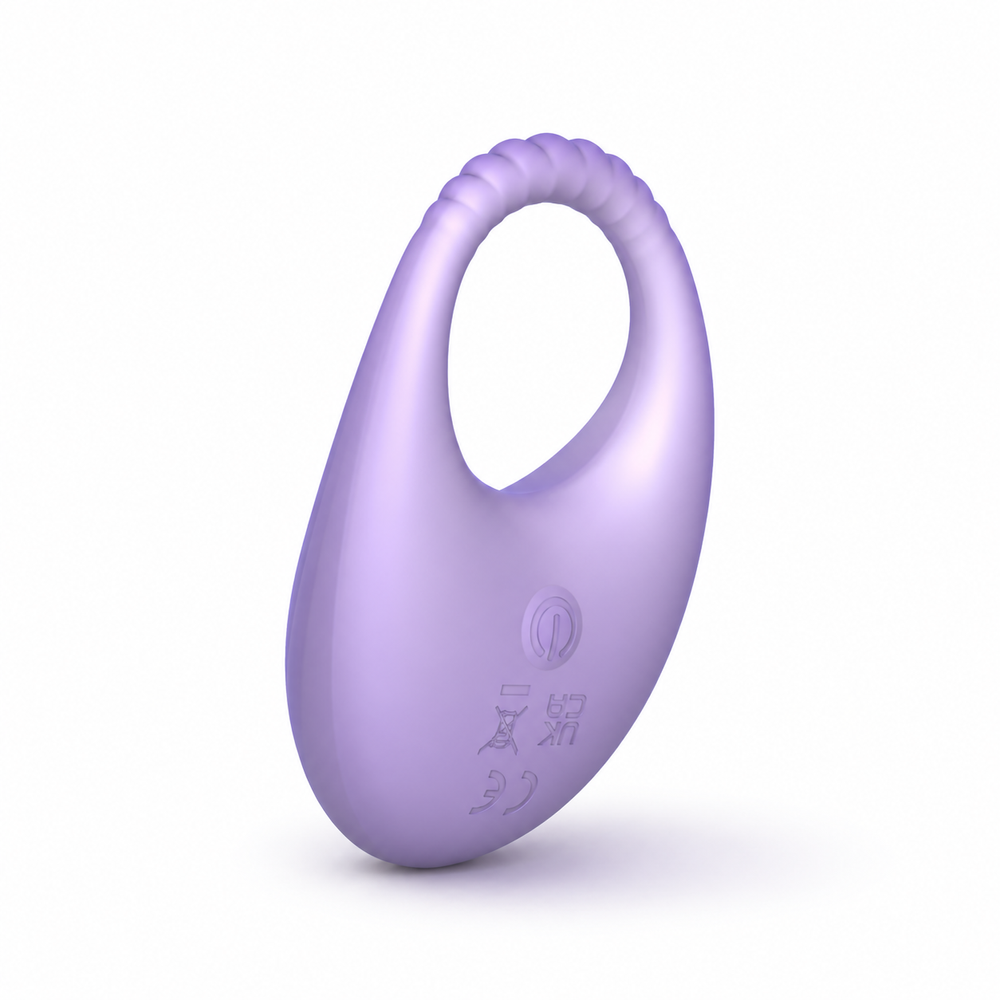 Віброкільце UNIVIBE Halo Lilac з керуванням через додаток, 9 режимів вібрації, фіолетове