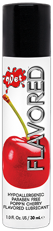 Съедобный лубрикант WET&nbsp;Flavored&nbsp;Poppn&nbsp;Cherry&nbsp;(Спелая вишня) 30 мл