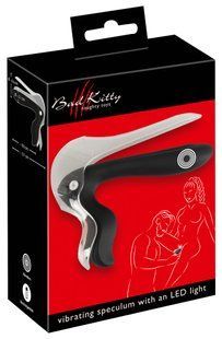 Розширювач вагінальний з підсвіткою Bad Kitty Vibrating Speculum