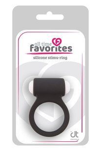 Эрекционное кольцо LIT-UP SILICONE STIMU RING 3, BLACK