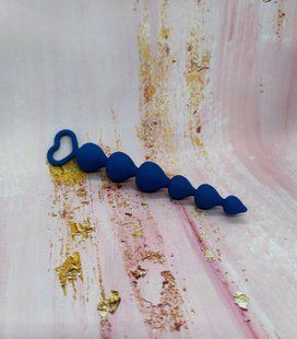 Анальний ланцюжок Loveshop Heart Blue