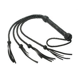 Флогер-батіг Strict Leather шкіряний, чорний, 91 см