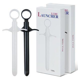 Шприц Roomfun LUBE Launcher для введения смазки черный, 10 мл