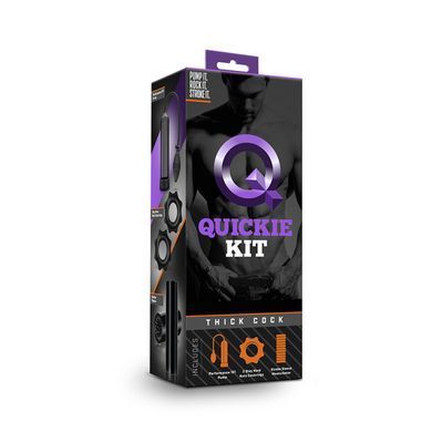 Набор для стимуляции и накачивания пениса Blush Quickie Kit черный