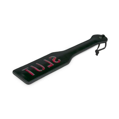 Паддл с надписью Slut от Easy Toys, черный с красным, 33 см
