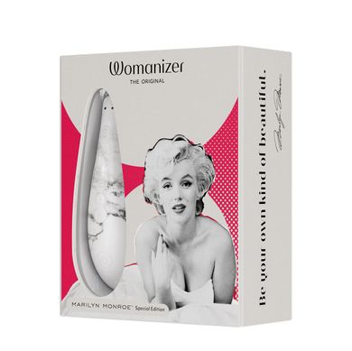 Вакуумный стимулятор клитора Womanizer Marilyn Monroe White Marble