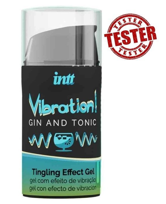 ТЕСТЕР/Жидкий вибратор Intt Vibration Gin Tonic 15 мл (при покупке 10 ед.,тестер за 1 грн)