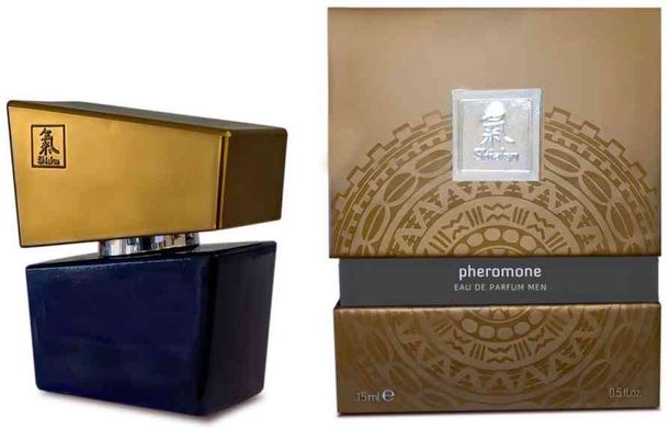 Духи с феромонами мужские SHIATSU Pheromone Fragrance men grey 15 ml