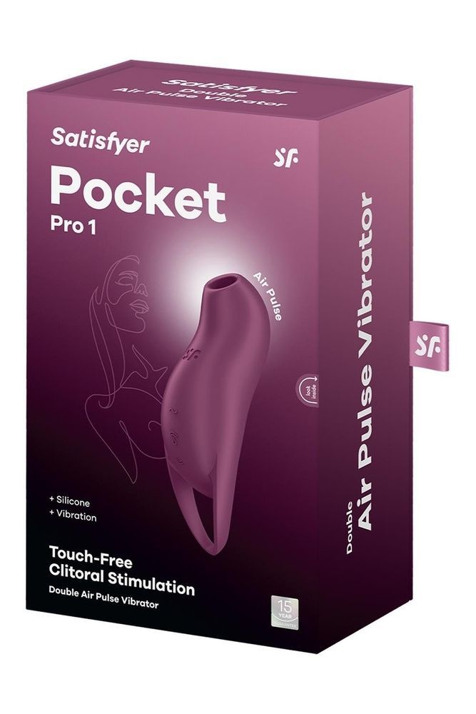 Клиторальный стимулятор с воздушными импульсами Satisfyer Pocket Pro 1 фиолетовый