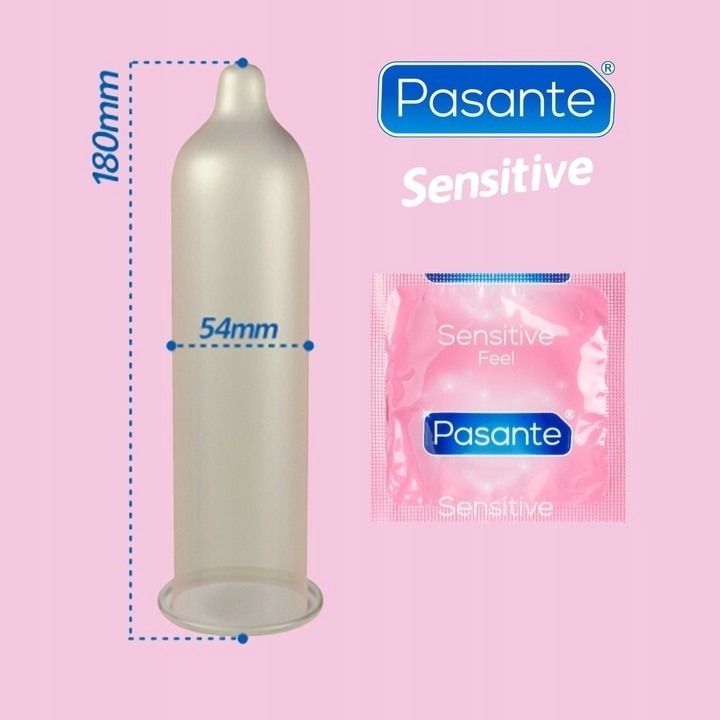 Презервативи ультратонкі Pasante Sensitive Feel латексні (ціна за 6 шт.)