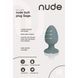 Анальна пробка Dream Toys Nude сіра, 8 х 4 см