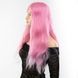 Перука довга хвиляста з чубчиком Fetish Hair рожевий, 60 см
