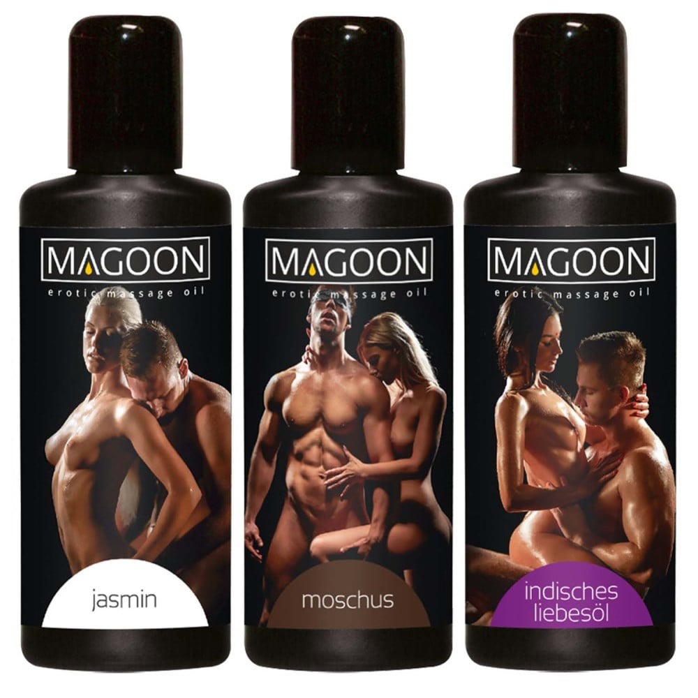 Набір масажних масел - Magoon Massage-le Set, 3 флакони по 50 мл