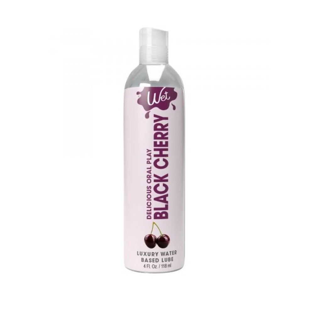 Лубрикант їстівний зі смаком черешні Wet Black Cherry, 118 мл