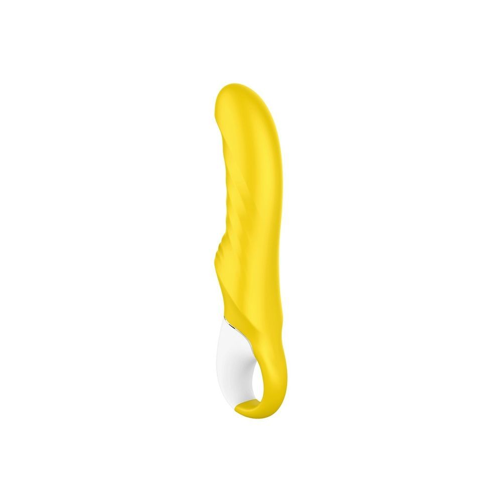 Вібратор для стимуляції точки G з ребристою структурою Satisfyer Yummy Sunshine, жовтий