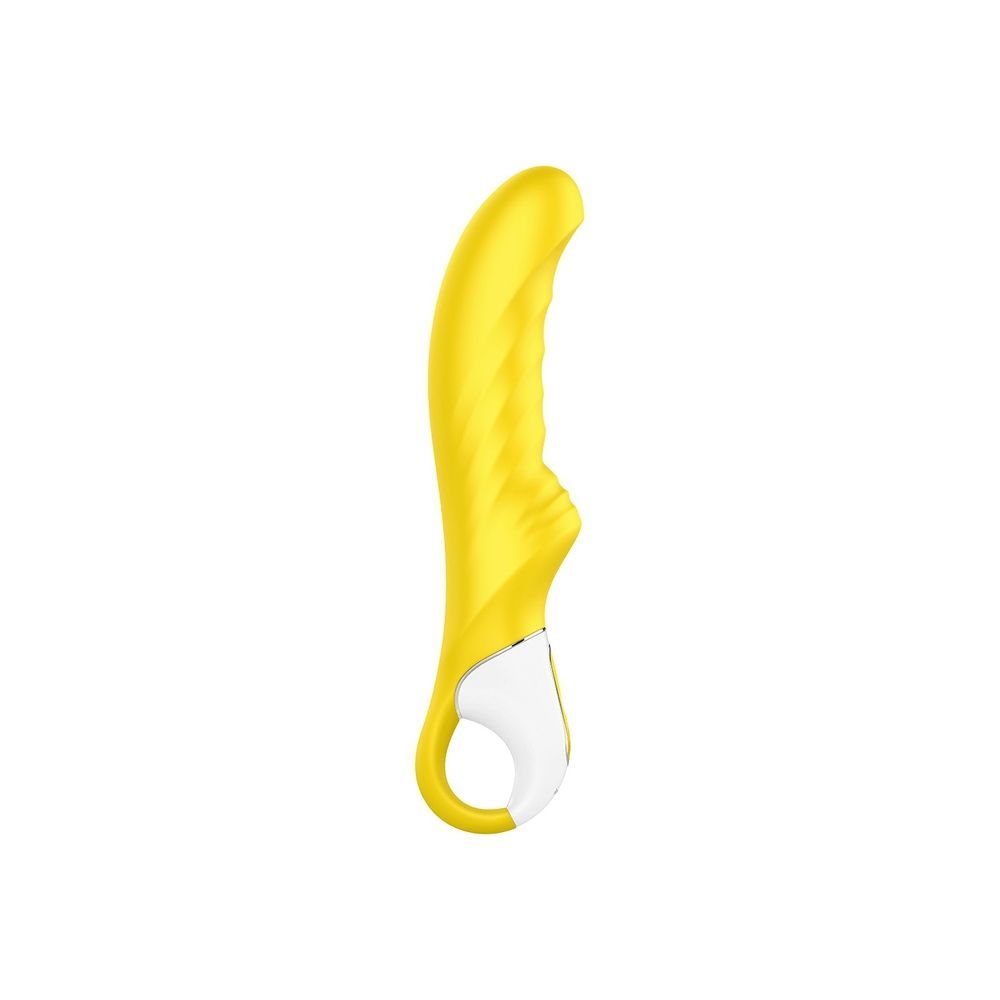 Вібратор для стимуляції точки G з ребристою структурою Satisfyer Yummy Sunshine, жовтий