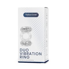 Двойное виброкольцо Medica Group Duo Vibration Ring, прозрачный