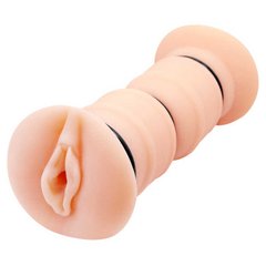 Мастурбатор двухсторонний вагина Crazy Bull Emma, с вибрацией, 19 см