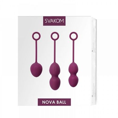 Набір вагінальних кульок Nova Ball-Svakom, фіолетові, Фіолетовий