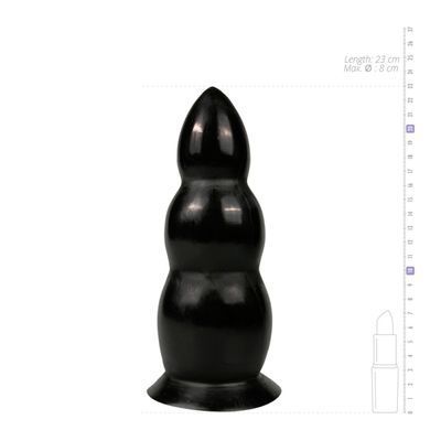 Дилдо для анальной стимуляции All Black AB37 черный, 23 см