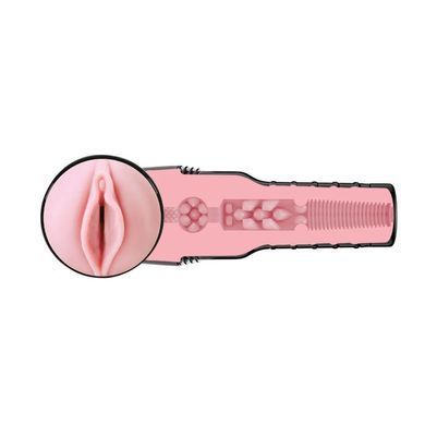Мастурбатор вагіну в колбі Pink Lady Destroya Fleshlight, рельєфний, кібершкіра, бежевий