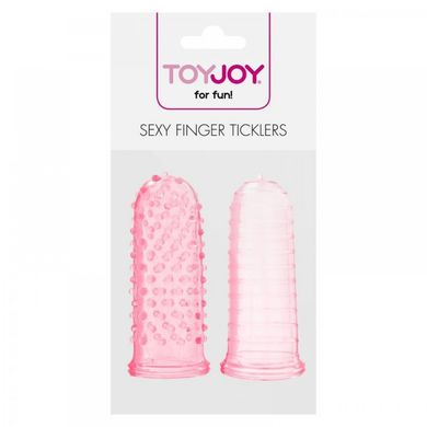 Набор рельефных насадок на палец Sexy finger розовый, 7 х 3 см