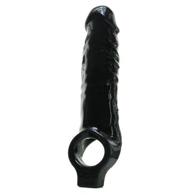 Насадка на пенис удлиняющая Mamba Master Series, черная, 23 х 4.6 см