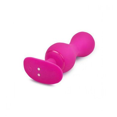 Вагинальные шарики смарт Gvibe, на жесткой сцепке, управление с приложения, розовый, 8 х 3 см