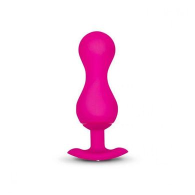 Вагінальні кульки смарт Gvibe, на жорсткому зчіпці, управління з додатком, рожевий, 8 х 3 см