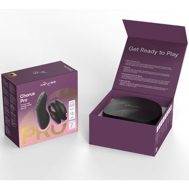 Вибратор для пар We-Vibe Chorus Pro Satin Blackс пультом и приложением, черный