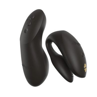 Вибратор для пар We-Vibe Chorus Pro Satin Blackс пультом и приложением, черный