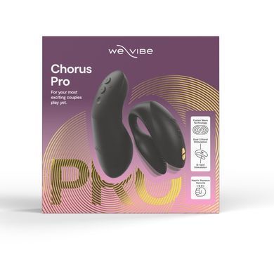 Вибратор для пар We-Vibe Chorus Pro Satin Blackс пультом и приложением, черный