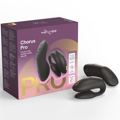 Вибратор для пар We-Vibe Chorus Pro Satin Blackс пультом и приложением, черный