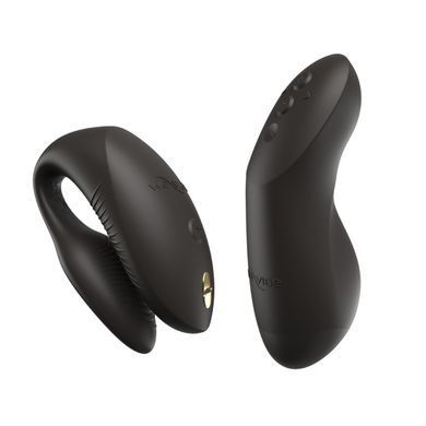 Вибратор для пар We-Vibe Chorus Pro Satin Blackс пультом и приложением, черный