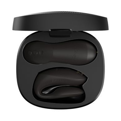Вибратор для пар We-Vibe Chorus Pro Satin Blackс пультом и приложением, черный