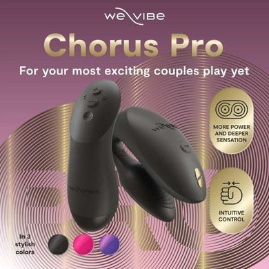 Вибратор для пар We-Vibe Chorus Pro Satin Blackс пультом и приложением, черный