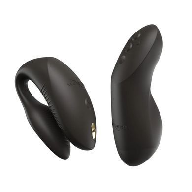 Вибратор для пар We-Vibe Chorus Pro Satin Blackс пультом и приложением, черный