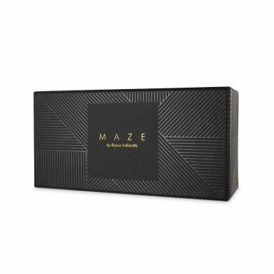 Наручники Bijoux Indiscrets MAZE - Wide Cuffs Brown, экокожа, стильные браслеты