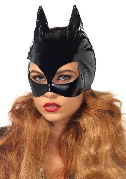 Виниловая маска женщины-кошки Leg Avenue Vinyl Cat Woman Mask O/S