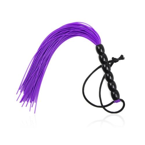 Міні флогер DS Fetish, чорний/фіолетовий