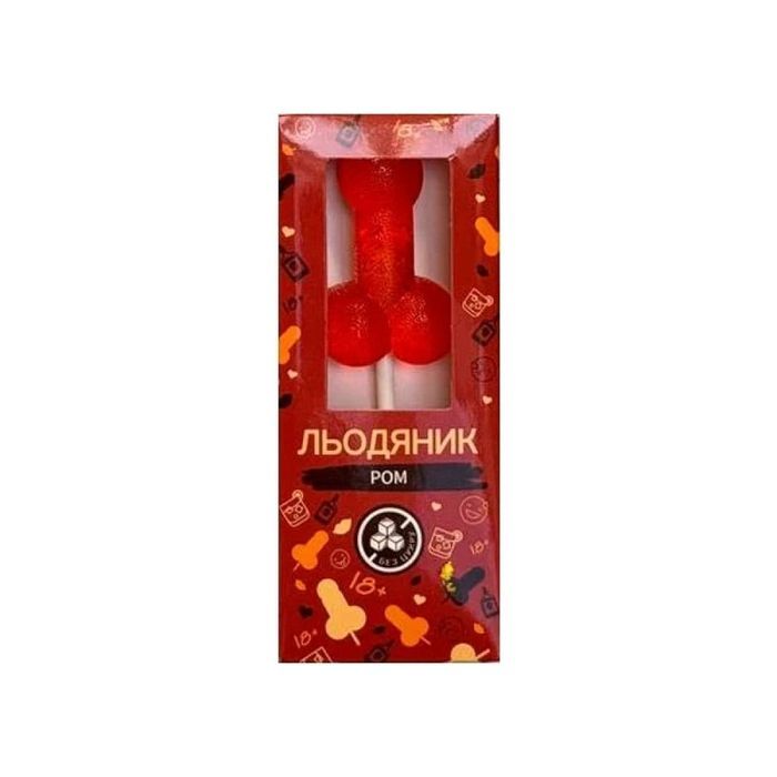 Леденец в форме пениса VidDushi HOT со вкусом Ром (без сахара), 17 гр