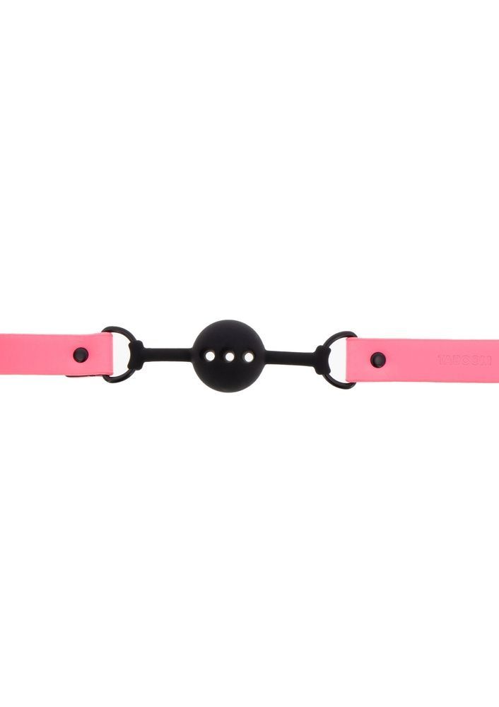 Кляп светящийся в темноте Taboom Ball Gag, розово-черный