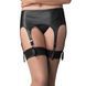 Матовый пояс для чулок с подвязками Leg Avenue, черный O\S