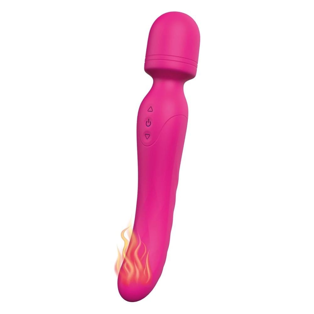 Вибратор-микрофон с подогревом Dream Toys Essentials Heating Bodywand, розовый, 23 &times; 3,6 см